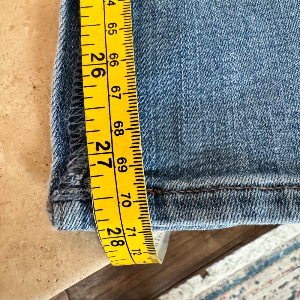 Madewell 10 Inch High Rise Roadtripper Skinny Slit Hem Womens Size 29 Blue - Picture 13 of 16